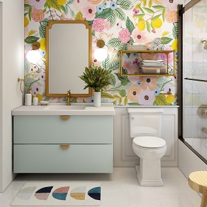 Цветная и яркая ванная комната: как преобразить санузел в Шипуново - shipunovo.mebel54.com | фото