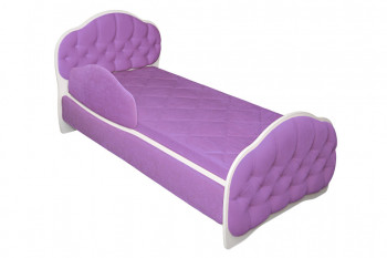 Кровать 160 Гармония 67 Светло-фиолетовый (мягкий бортик) в Шипуново - shipunovo.mebel54.com | фото