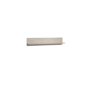 Полка навесная Саманта Дуб харбор белый в Шипуново - shipunovo.mebel54.com | фото
