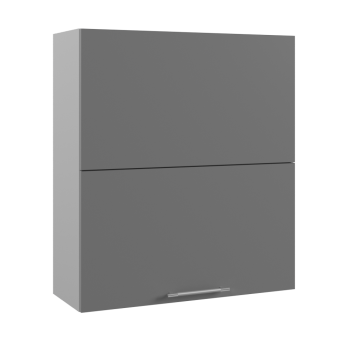 Ройс ВПГПМ 800 Шкаф верхний высокий Blum Aventos HF (Графит софт/корпус Серый) в Шипуново - shipunovo.mebel54.com | фото